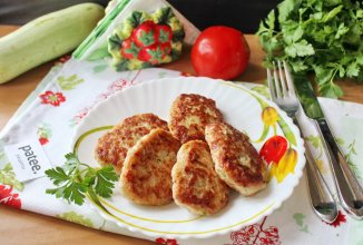 Котлеты с кабачком и картофелем