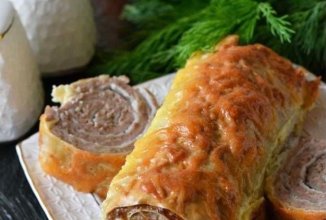 Рулет из лаваша с фаршем 🫓