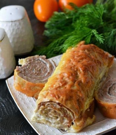 Рулет из лаваша с фаршем 🫓 - Шаг 1