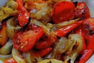 Овощи запечённые в маринаде 🥗