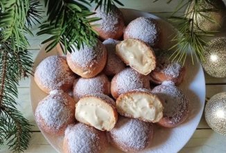 Мини-булочки с кремом 🍩