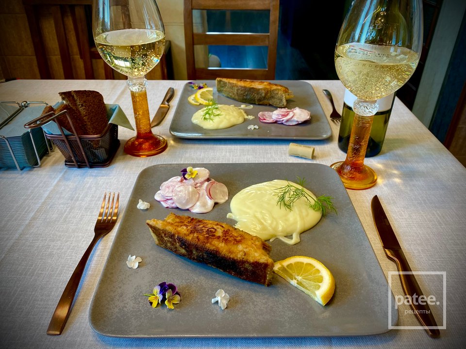 Жареный палтус с картофельным пюре - Шаг 8