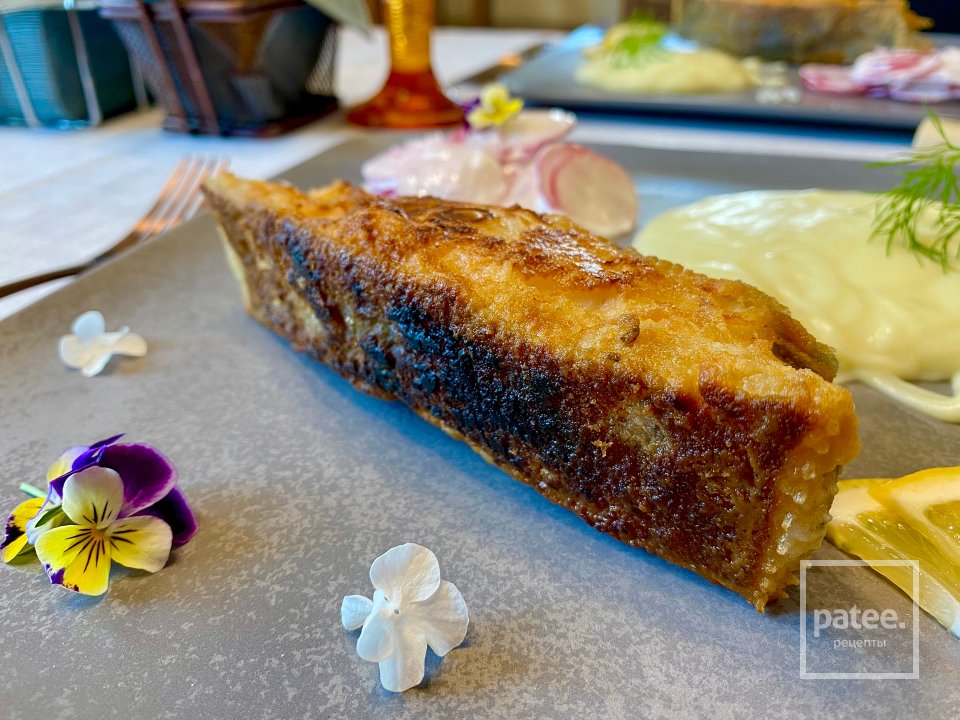 Жареный палтус с картофельным пюре - Шаг 9