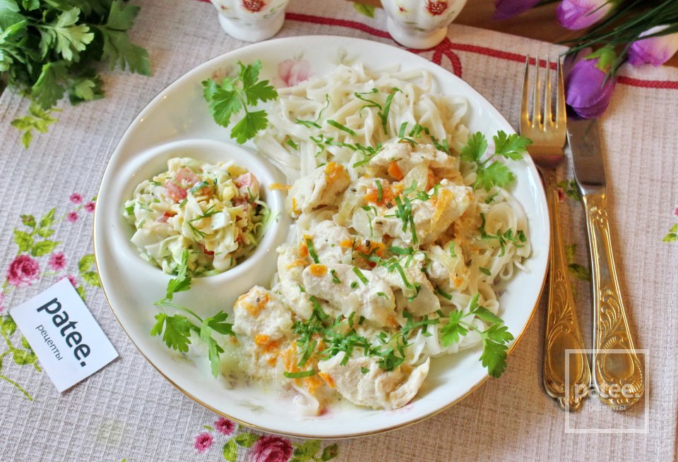 Куриная грудка в сметане - Шаг 12