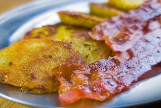 Жареные зеленые помидоры