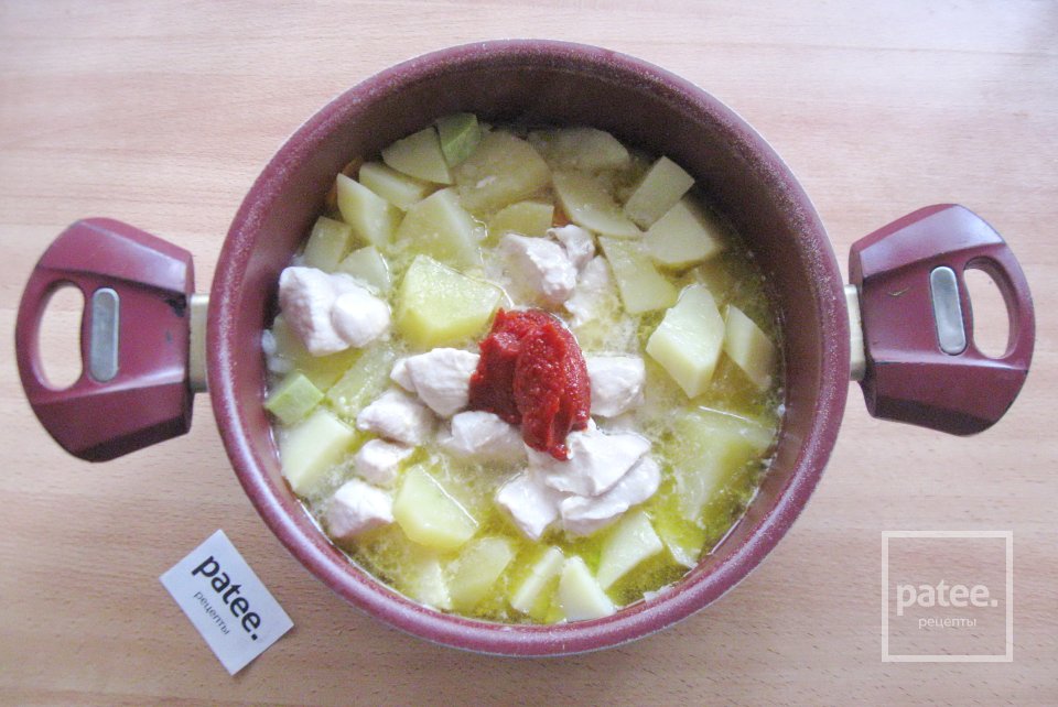 Курица с фасолью и картофелем по-турецки - Шаг 6