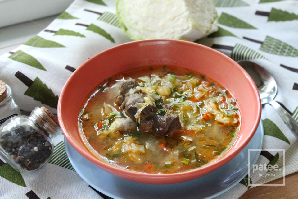 Щи с потрошками и свежей капустой - Шаг 13