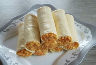 Сырные рулетики с пикантной начинкой 🧀