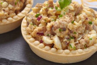 Рыбный салат в тарталетках 🐟