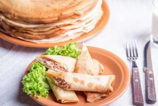 Овсяные блины с ветчиной 🥞