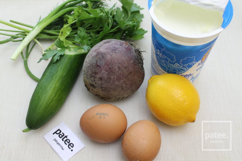 Холодный свекольник без мяса - Шаг 1