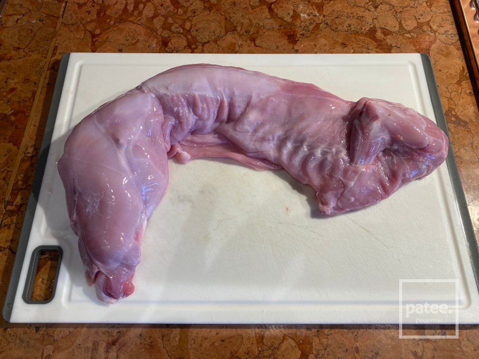 Овощной суп из кролика с полбой - Шаг 1