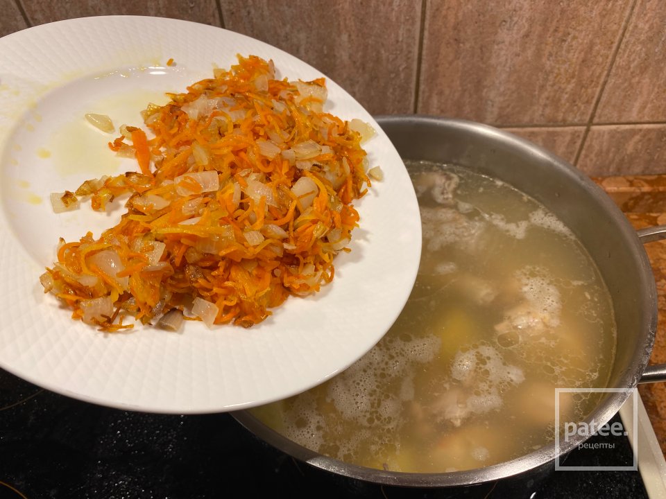 Овощной суп из кролика с полбой - Шаг 10