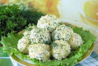 Куриные шарики с сыром и чесноком 🧄