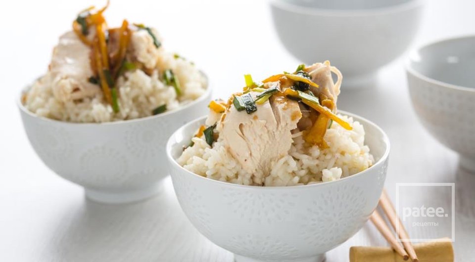 Чикен Райс, Сингапурский рис с курицей 🍚 - Шаг 1