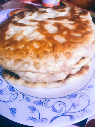 Утренние сытные лепешки - Шаг 1