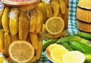 Консервированные огурцы с лимоном