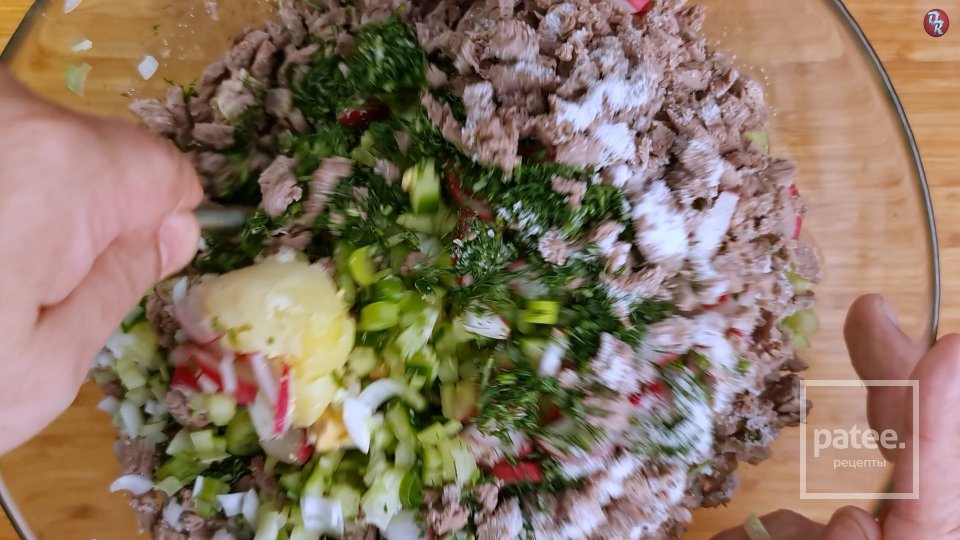 Окрошка по классическому рецепту - Шаг 7