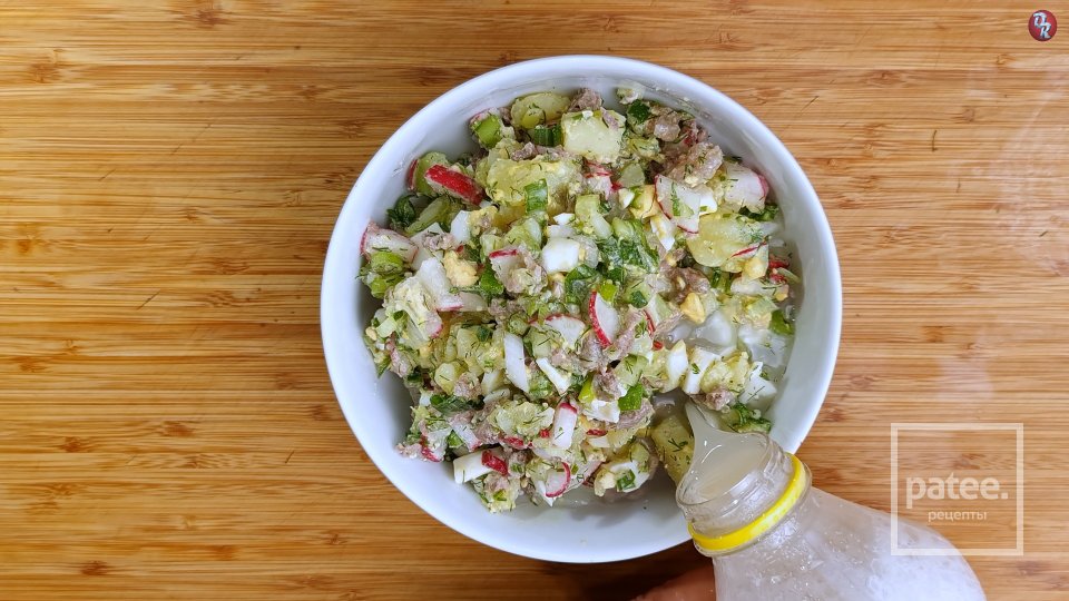 Окрошка по классическому рецепту - Шаг 10