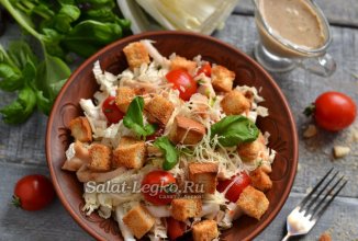 Салат из пекинской капусты и ветчиной 🥗