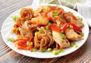 «Соба» с курицей и овощами, гречневая лапша🍝