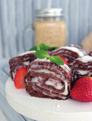 Шоколадный блинный рулет 🍰 - Шаг 1