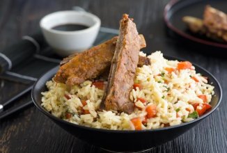 Ребрышки с Китайским жареным рисом 🍚