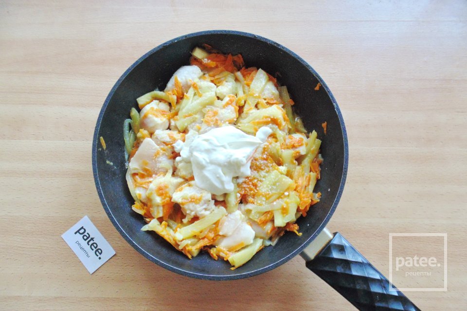 Подливка из куриного филе с овощами - Шаг 10