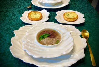 Суп из вишен со смоленскою крупой