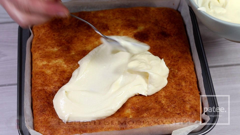 Творожный пирог с персиками - Шаг 11