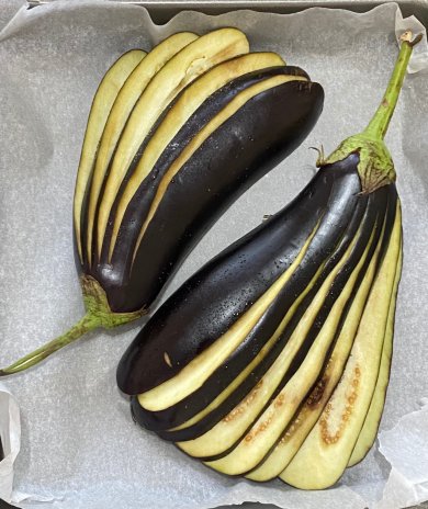 Веер из баклажана 🍆 - Шаг 4
