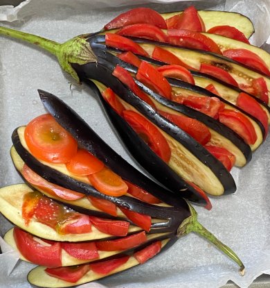 Веер из баклажана 🍆 - Шаг 5