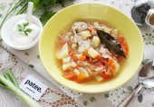 Щи с квашеной капустой и курицей в духовке