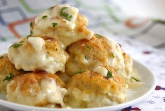 Куриные шарики в сливочном соусе 👍🏼