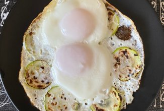 Яичница 🍳 с кабачком или турецкий менемен