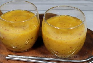 Персиковый смузи с апельсином