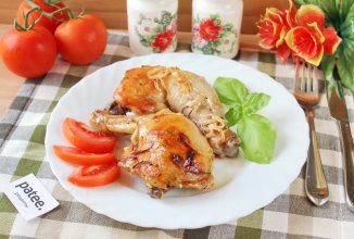 Курица на лаваше в духовке