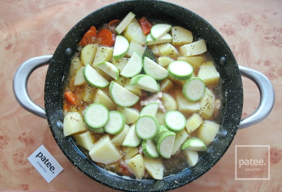 Свинина с баклажаном и кабачком - Шаг 10