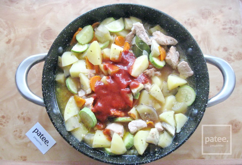 Свинина с баклажаном и кабачком - Шаг 12