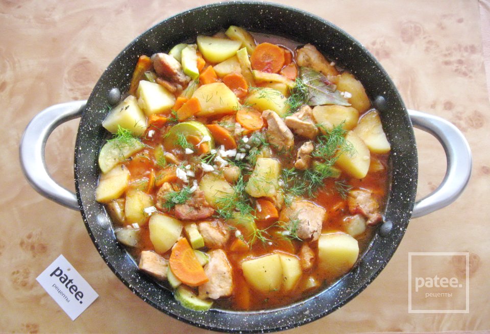 Свинина с баклажаном и кабачком - Шаг 14