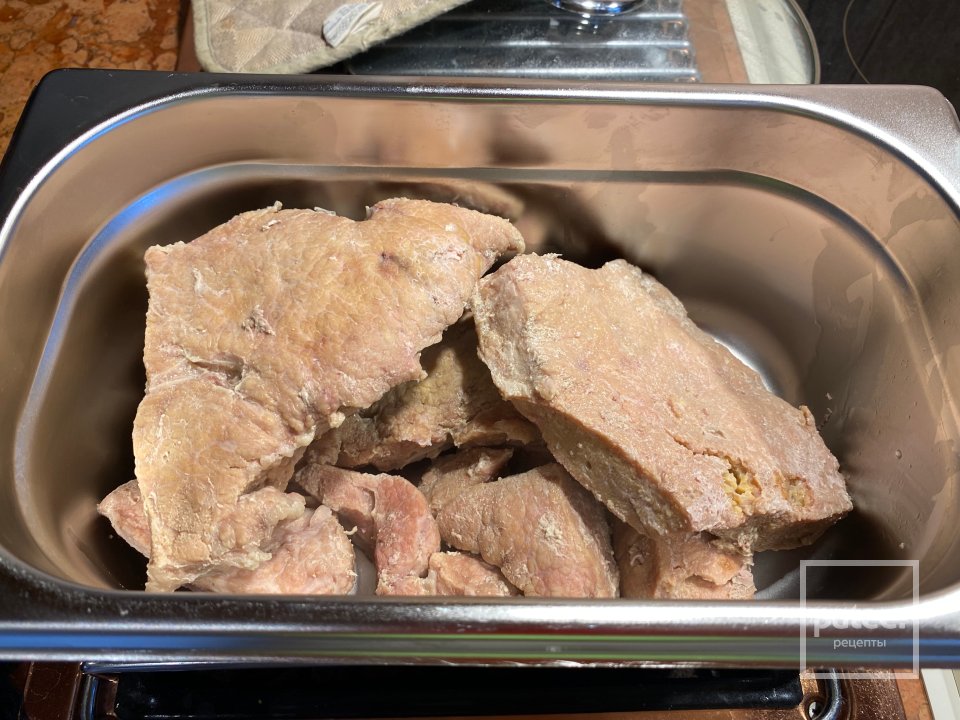 Отварное вымя с хреном - Шаг 4