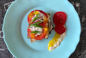 Брускетта с баклажаном🍆