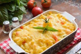 Запеканка из макарон, помидор и сыра 🧀