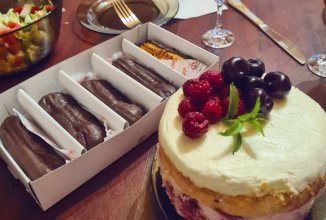 Торт Вишня-кокос