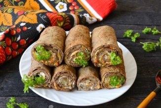 Рулетики из печеночных блинчиков 🥞