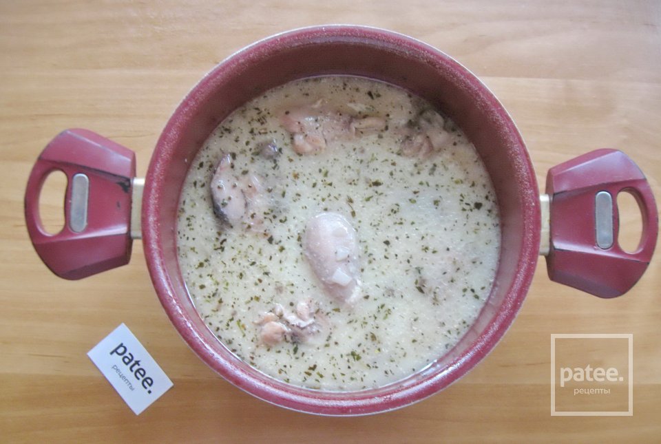 Курица  с кабачками в сырном соусе - Шаг 8