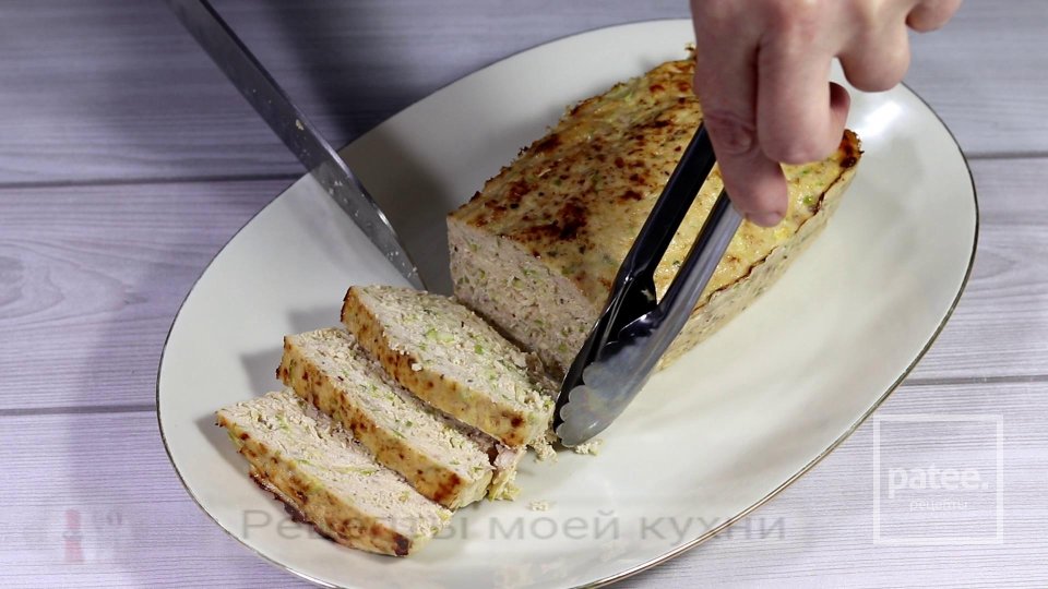 Мясной хлеб с куриного филе и кабачка в духовке - Шаг 9