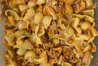 Макароны с курицей