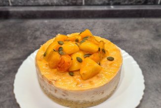 Абрикосовый чизкейк с ряженкой