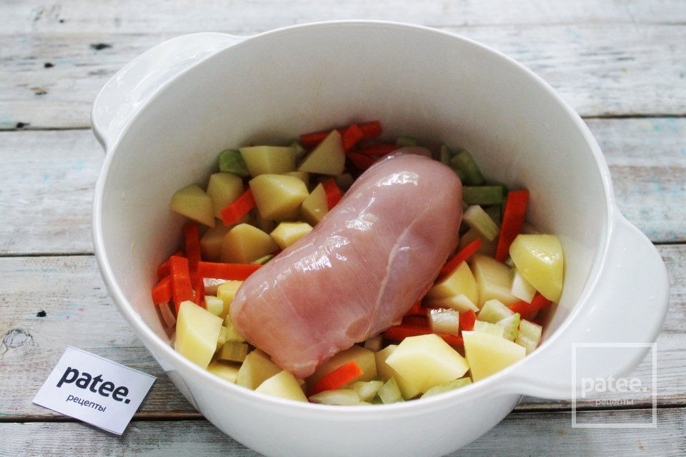 Куриный суп с цветной капустой и горошком - Шаг 10